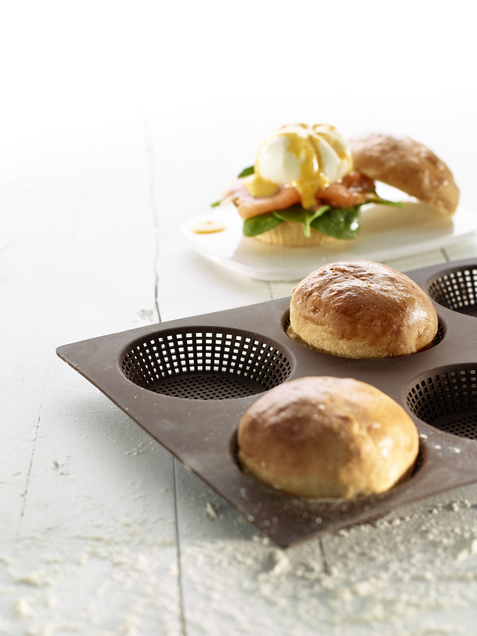 Lékué Broodbakvorm rond Bread Rolls Kaiserbroodmaker