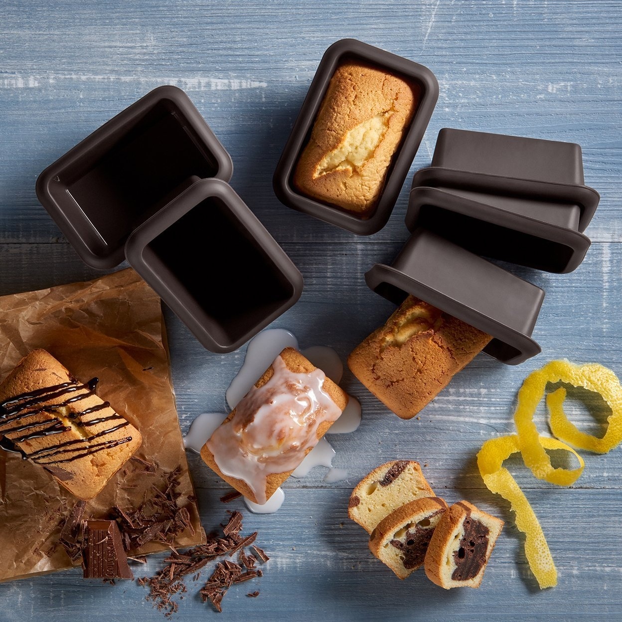 Lurch Flexiform set van 6 mini-broodvormen
