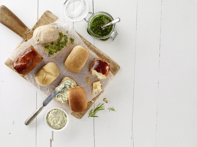 Lékué bakvorm uit silicone voor 6 rechthoekige broodjes
