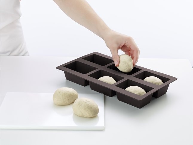 stil Kleren erts Lékué bakvorm uit silicone voor 6 rechthoekige broodjes kopen? -  Broodbakshop.nl
