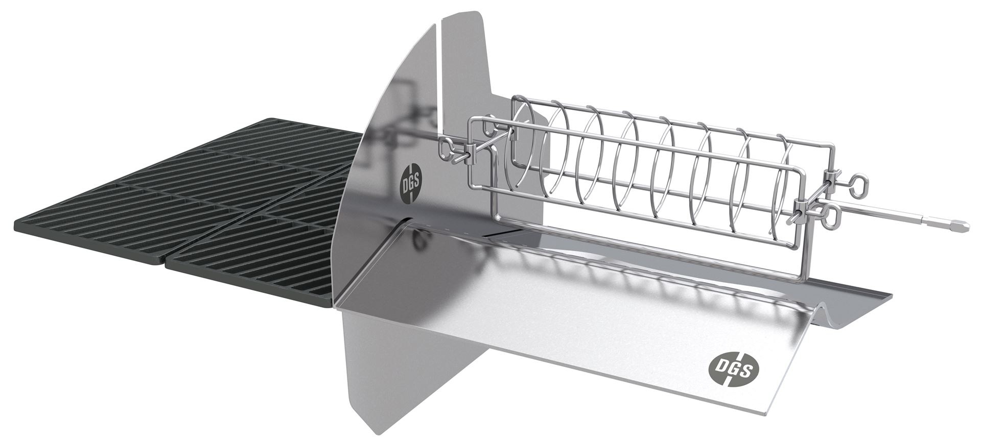 Zilverkleurig Dualchef Barbecu