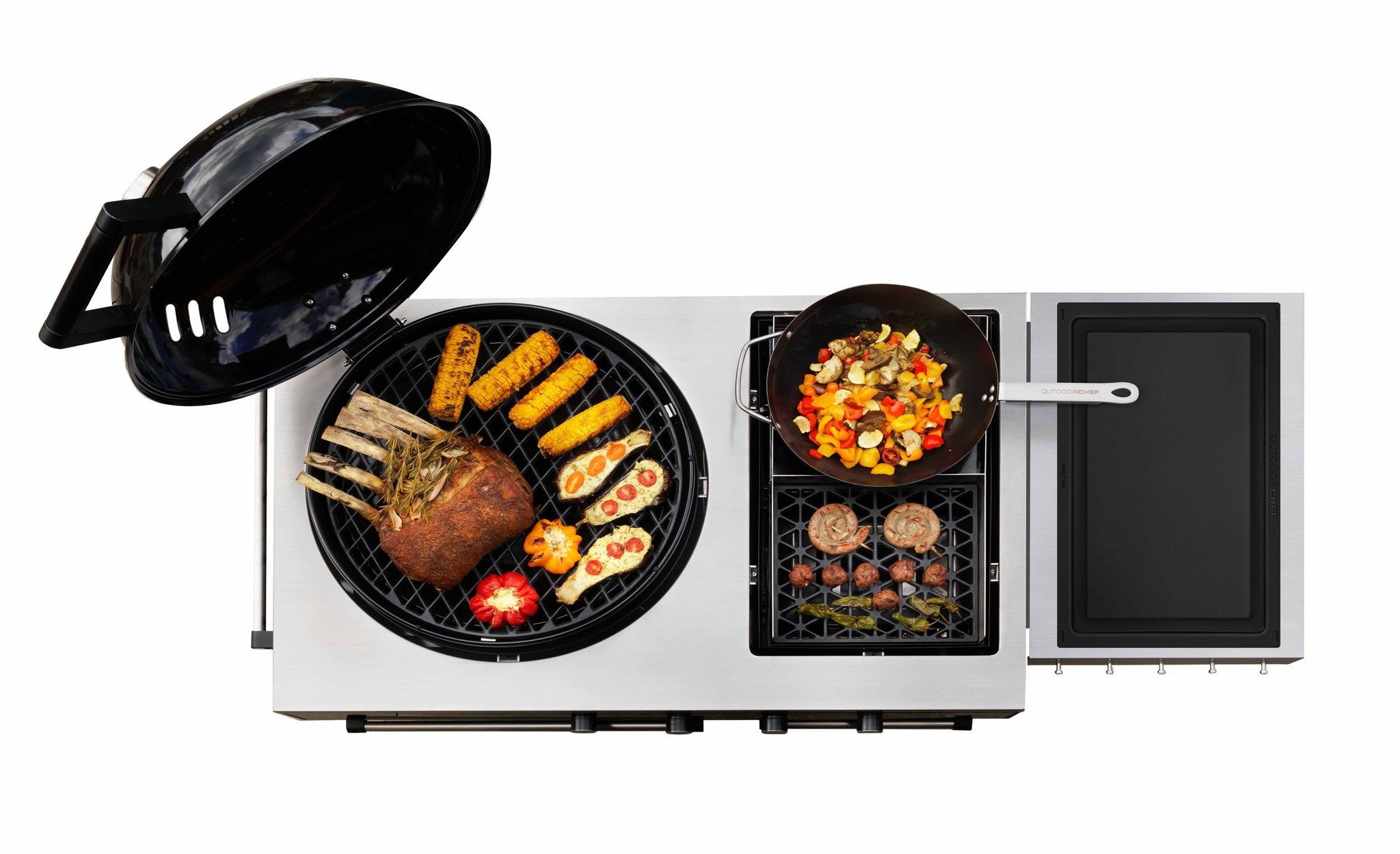 Zwart Barbecue Gas Lugano 570