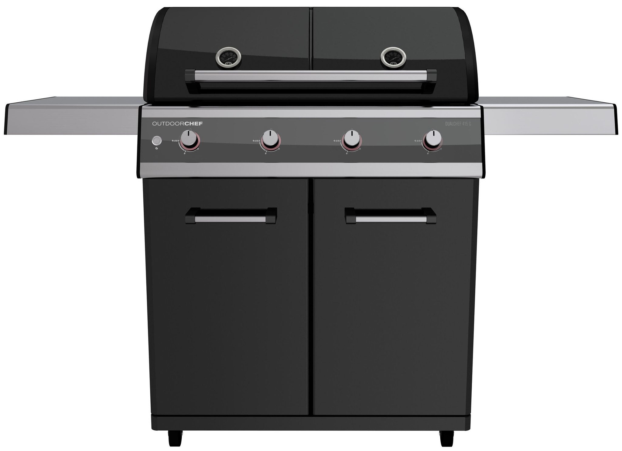 Zwart Dualchef Barbecue Gas 41