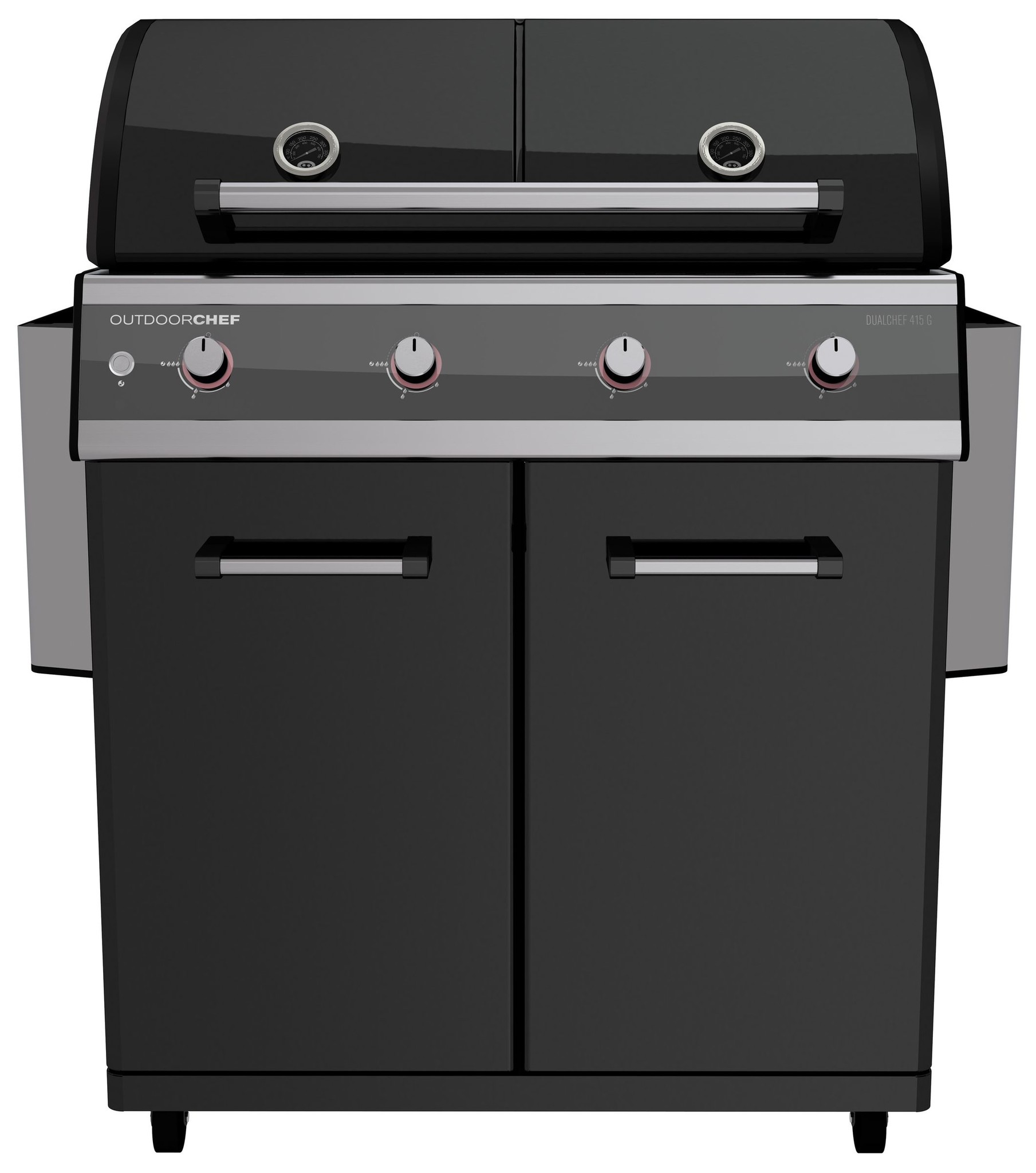 Zwart Dualchef Barbecue Gas 41