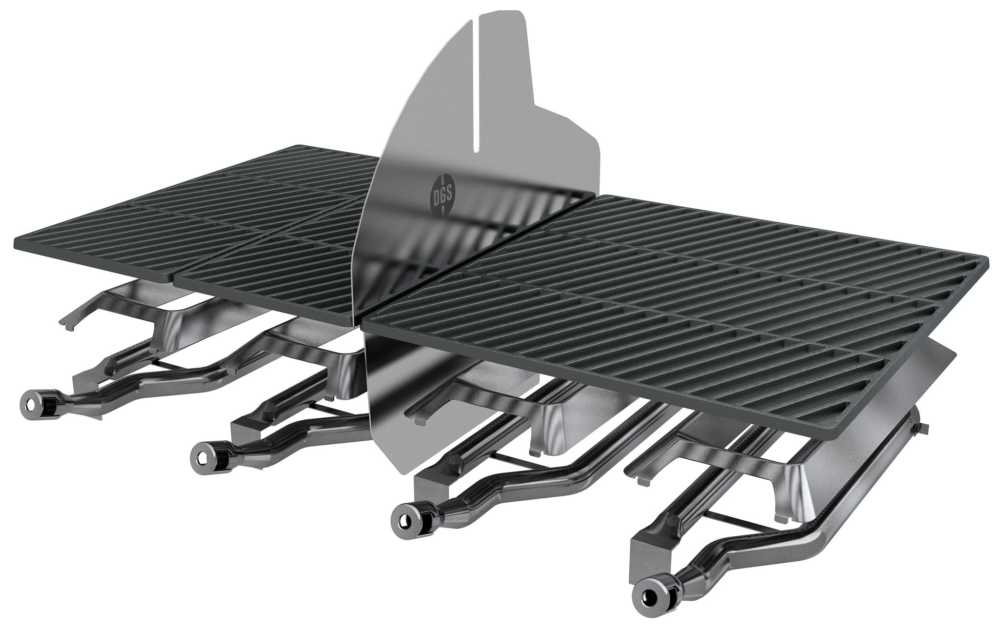 Zwart Dualchef Barbecue Gas 41