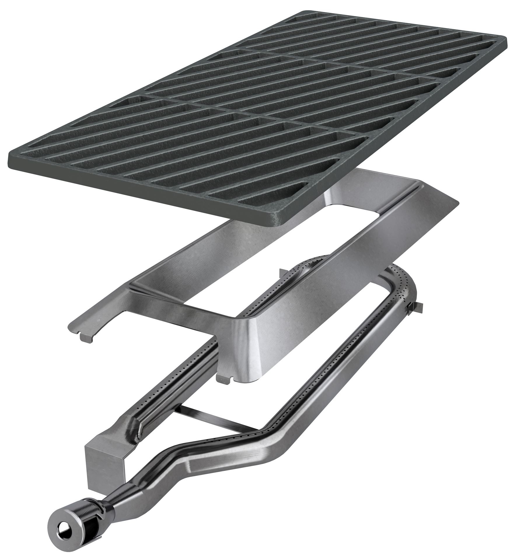 Zwart Dualchef Barbecue Gas 41