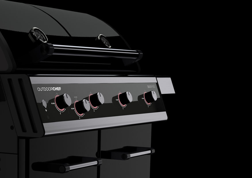 Zwart Dualchef Barbecue Gas 42