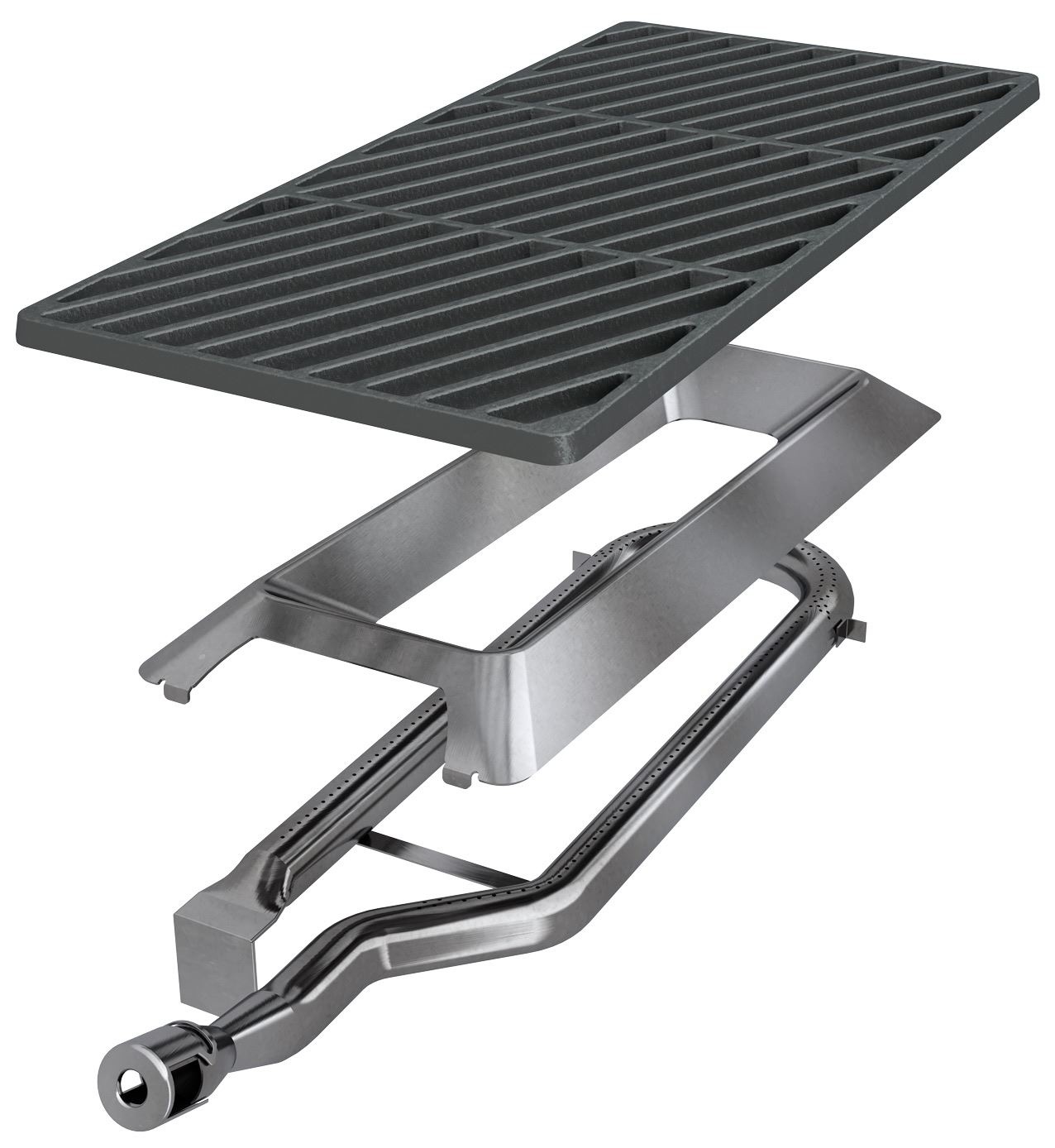 Zwart Dualchef Barbecue Gas 42