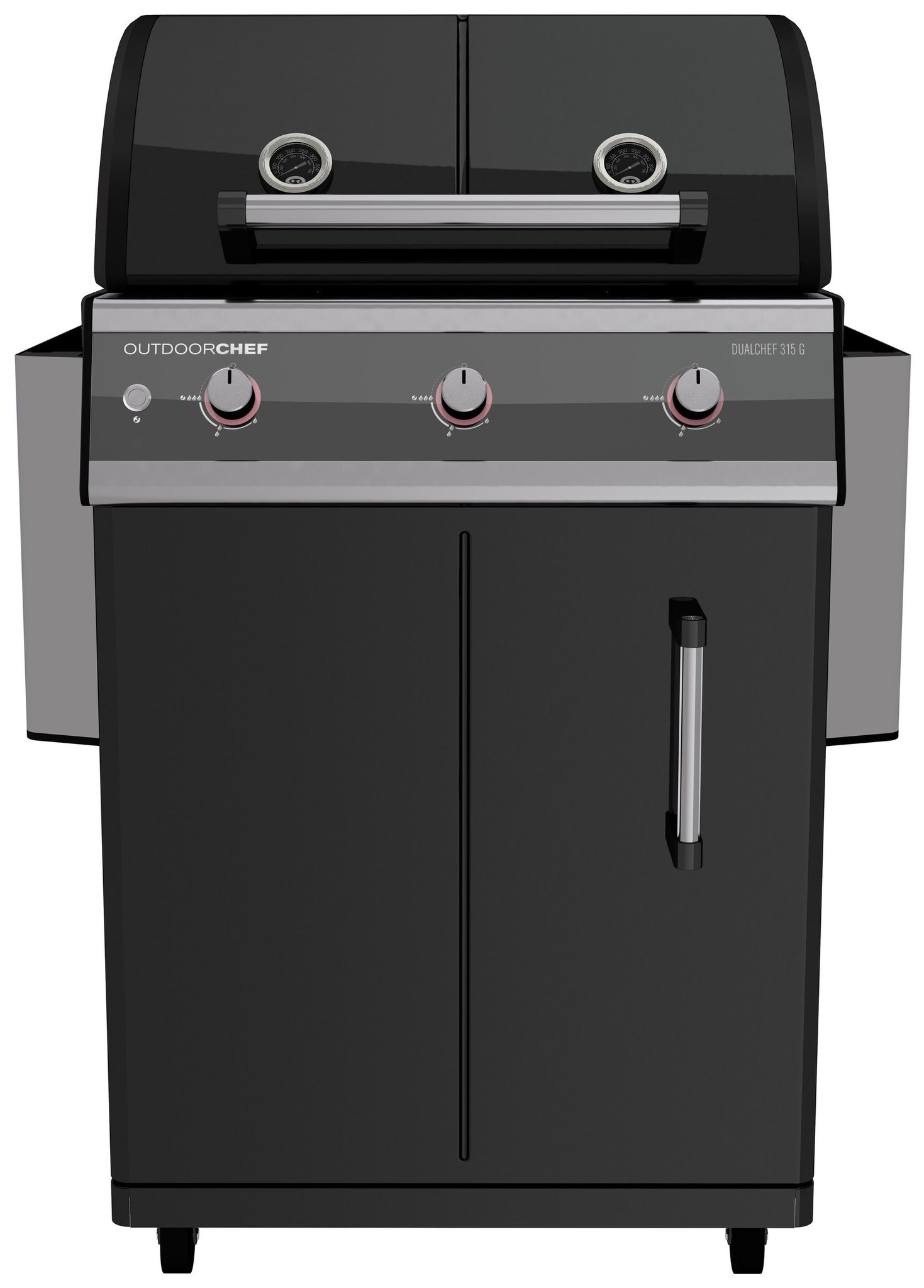 Zwart Dualchef Barbecue Gas 31