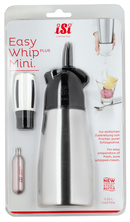 iSi Easy Whip Plus mini Blister - zwart - 0.25 Ltr