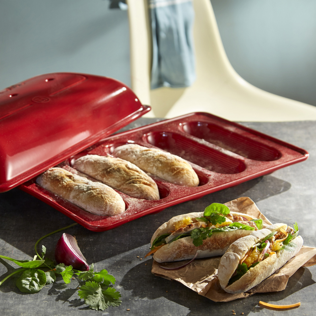 Emile Henry Baguettesvorm mini E-box - 390x230mm - Grand Cru
