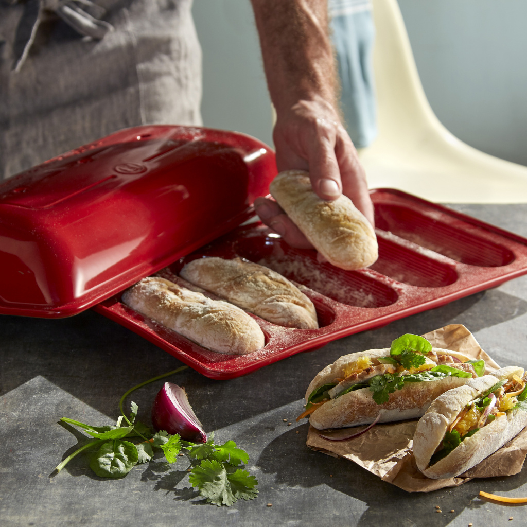 Emile Henry Baguettesvorm mini E-box - 390x230mm - Grand Cru