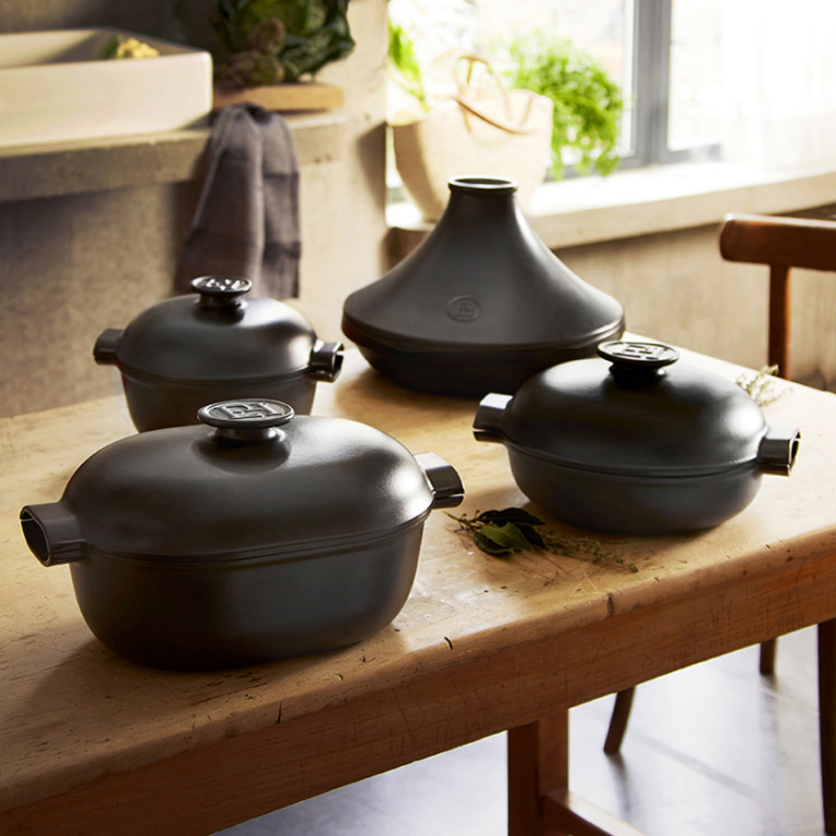 Emile Henry Tajine Delight E-box - Ø335mm - deksel zwart