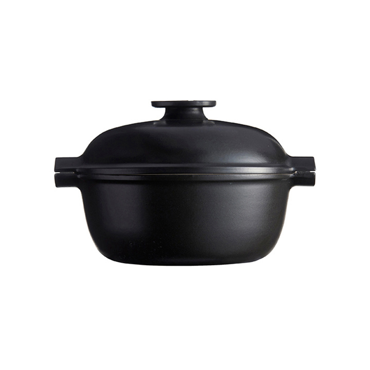 Emile Henry Kookpan rond Delight E-box - 4.0Ltr - Slate