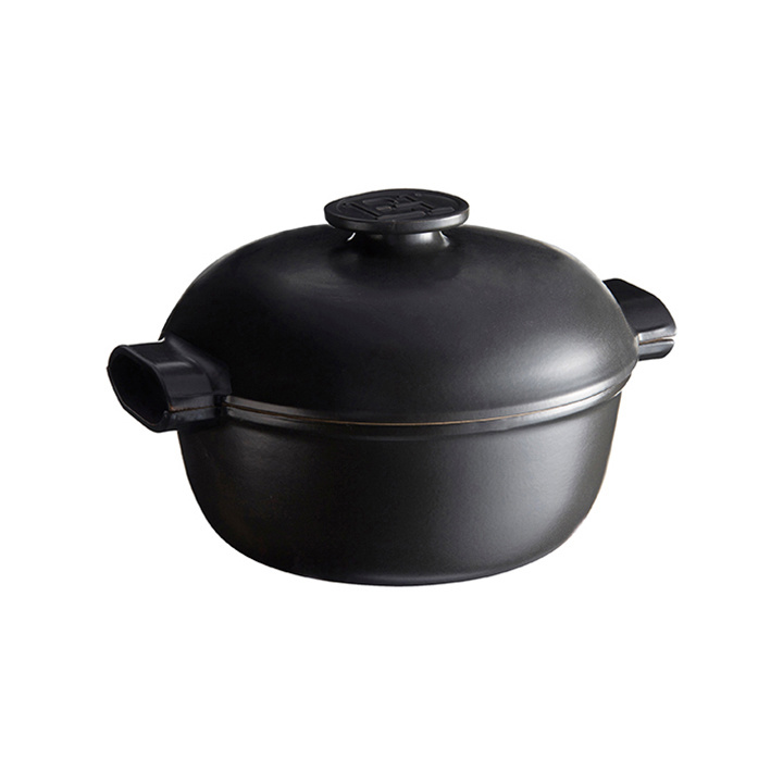 Emile Henry Kookpan rond Delight E-box - 4.0Ltr - Slate