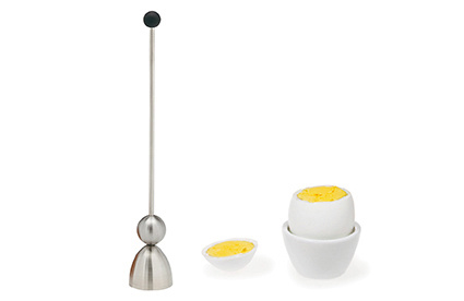 Take 2 Clack met zwarte rubberbal - rvs