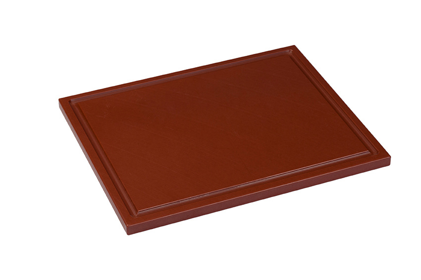 Interlux Snijplaat met sapgoot - 400x250x15mm - Bruin