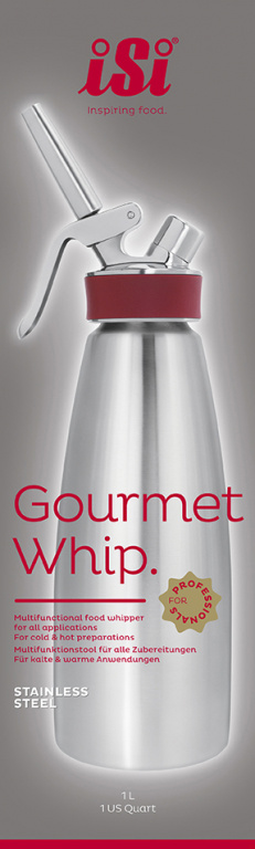 iSi Gourmet Whip Plus rvs - 1.0 Ltr