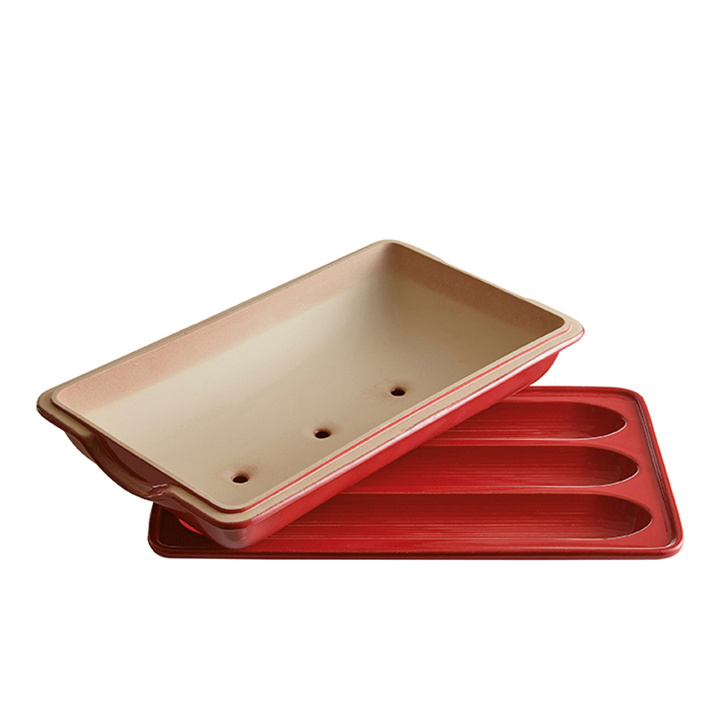 Emile Henry Baguettesvorm E-box - 390x240mmmm - Grand Cru