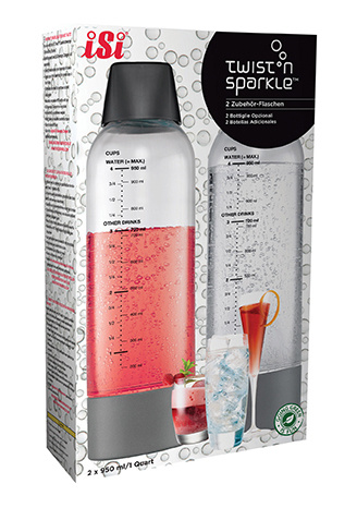 iSi Twist'n Sparkle flessenset - 0.95 Ltr