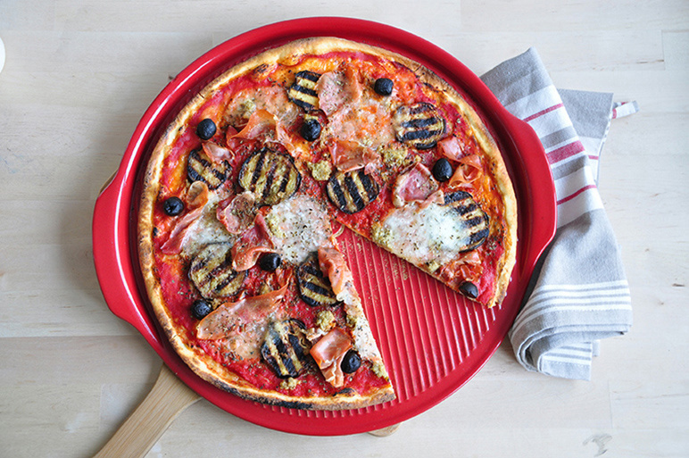 Emile Henry Pizzasteen E-box - Ø370mm - Grand Cru