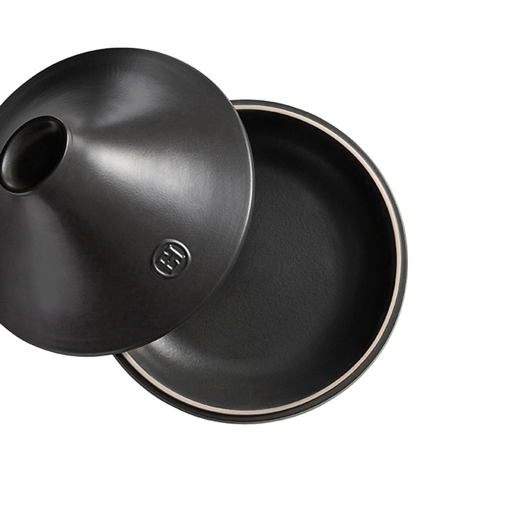 Emile Henry Tajine Delight E-box zwart deksel - Ø275mm