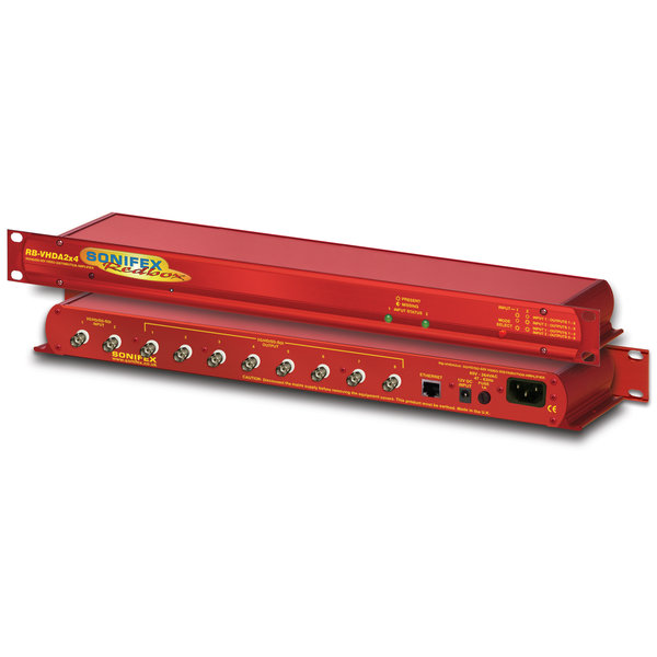 Sonifex Sonifex RB-VHDA2x4 - 3G/HD/SD-SDI 2 Input, 8 Output Video Distribution Amplifier