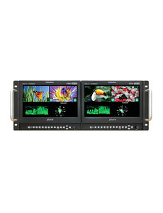 Plura Plura PBM-209 DRK-3G 4 x 5" 3G Broadcast Monitor Rackmount