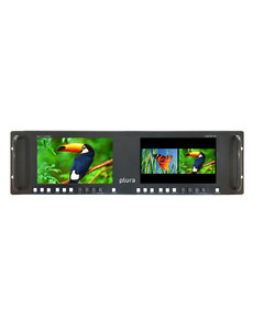 Plura Plura LCM-307-3G Dual 7" or Quad 4" Rackmount 3G General Use Monitor