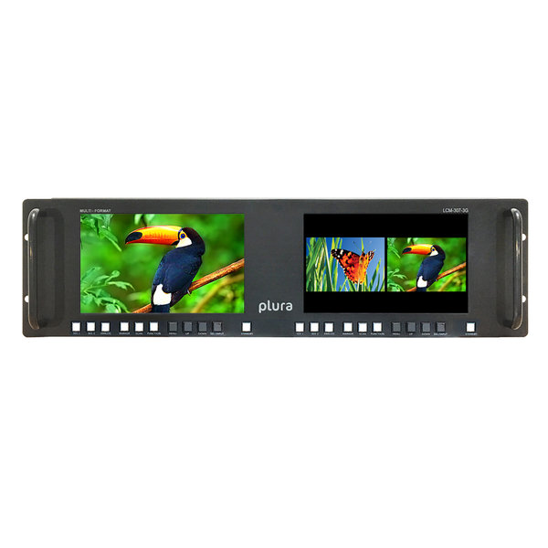 Plura Plura LCM-307-3G Dual 7" or 4 x 4" high quality HD LCD monitor