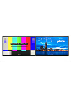 Plura Plura PBM-224-4K-DUAL 24" Dual 4K Broadcast Monitor, HDR Capability, Ember+