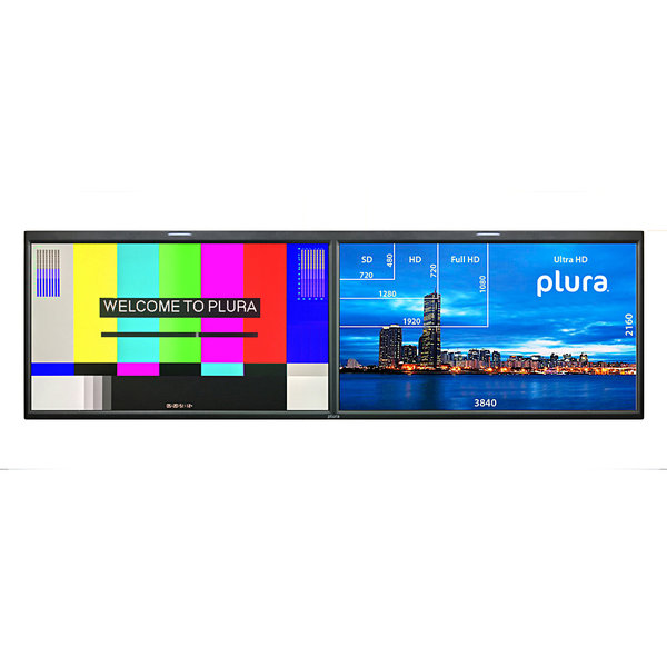 Plura Plura PBM-224-4K-DUAL 24" Dual 4K Broadcast Monitor, HDR Capability, Ember+