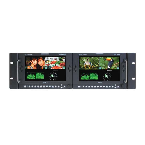 Plura Plura PBM-307DRK-3G  4 x 4" 3G Broadcast Rack-Mountable Monitor