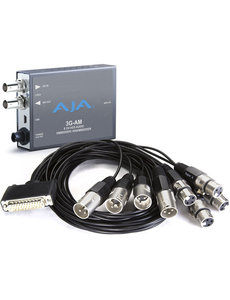 AJA AJA 3G-AM-XLR 3G-SDI 8-Channel AES Embedder/Disembedder, XLR breakout cable