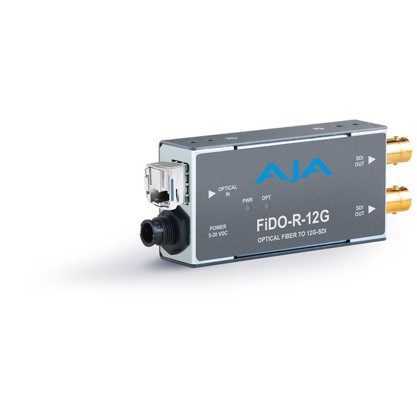 AJA AJA FIDO-R-12G Single ch. fiber to SD/HD/12G SDI dual out