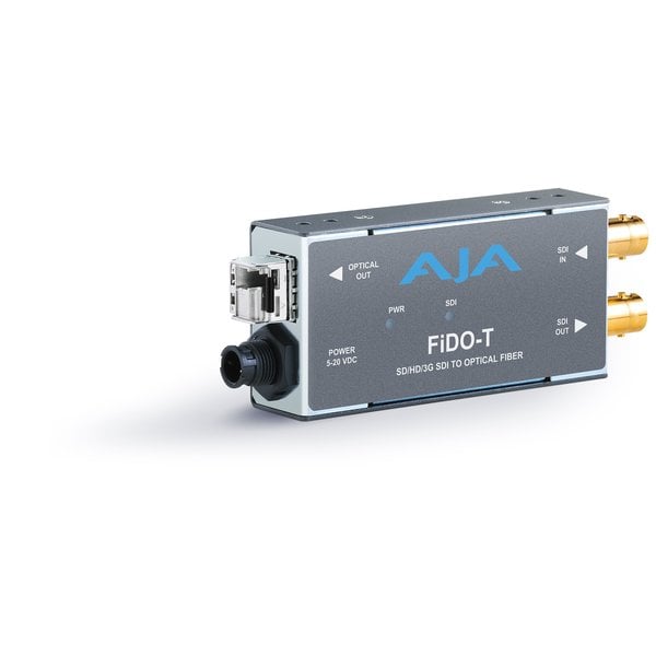 AJA AJA FIDO-T-MM Single ch. SD/HD/3G SDI to fiber MM + loop SDI out