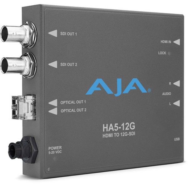 AJA AJA Ha5-12G-T HDMI 2.0 to 12G-SDI Conversion & Fiber Transmitter