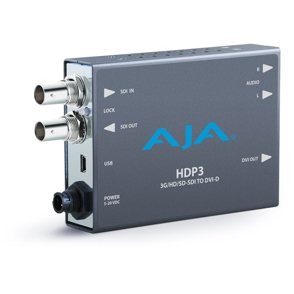 AJA AJA HDP3 / 3G-SDI to DVI-D and Audio Converter