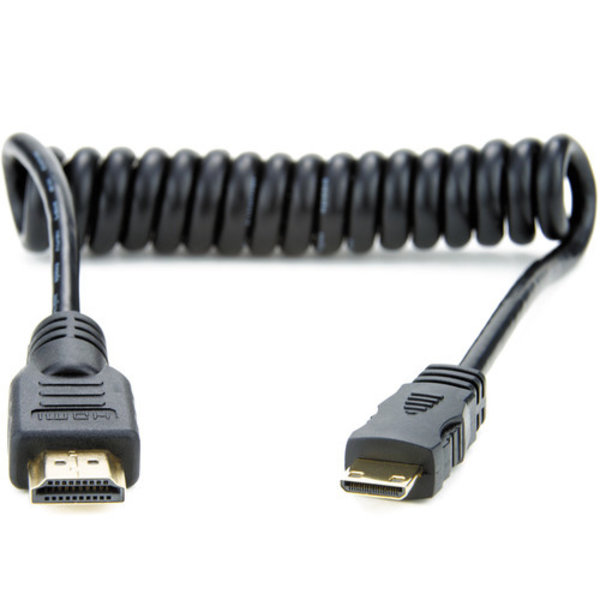 Atomos Atomos Coiled Mini HDMI to Full HDMI Cable (30-45cm)