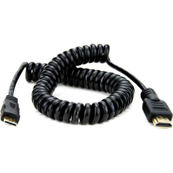 Atomos Atomos Coiled Mini HDMI to Full HDMI Cable (50-65cm)
