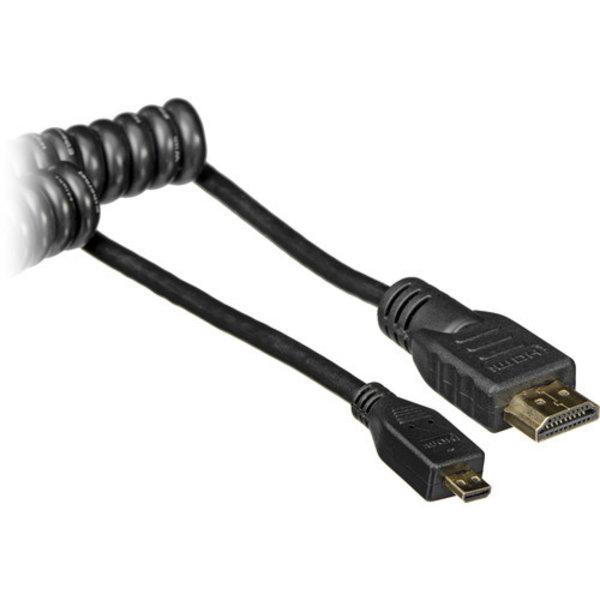 Atomos Atomos Coiled Micro HDMI to Full HDMI Cable (50cm)