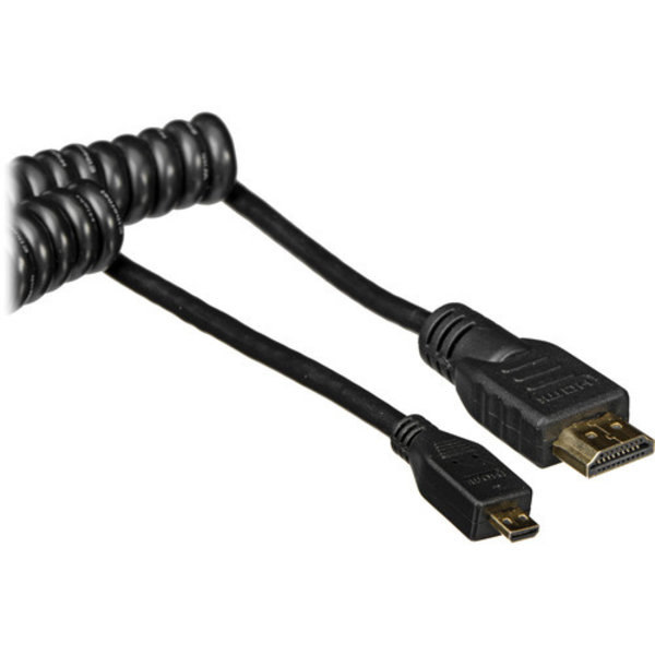 Atomos Atomos Coiled Micro HDMI to Full HDMI Cable (30cm)