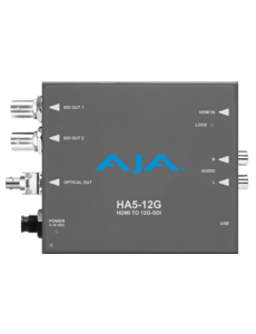 AJA AJA Ha5-12G-T ST HDMI 2.0 to 12G-SDI Conversion & ST Fiber Transmitter