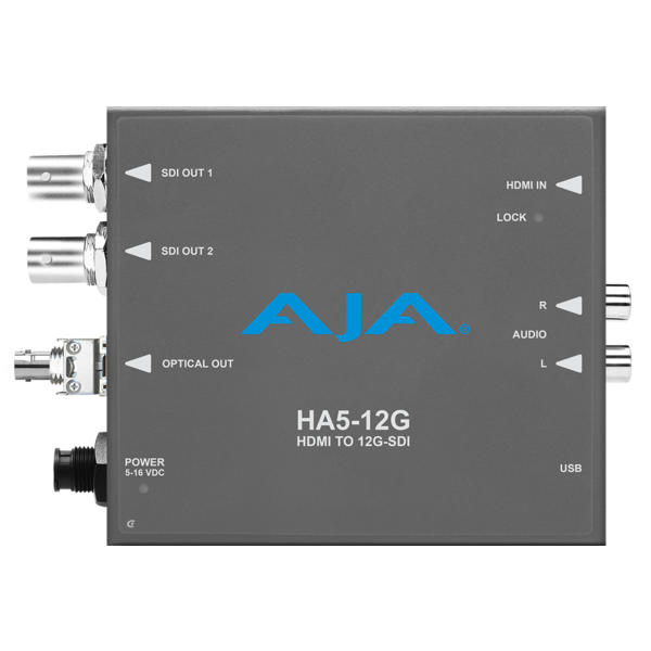 AJA AJA Ha5-12G-T ST HDMI 2.0 to 12G-SDI conversion & ST fiber transmitter