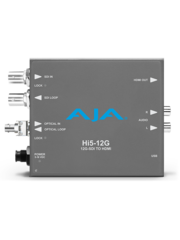 AJA AJA Hi5-12G-R -ST / 12G-SDI to HDMI 2.0 Conversion with ST Fiber Receiver