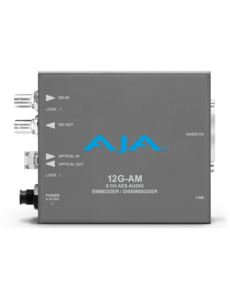 AJA AJA 12G-AM-R Embedder/Disembedder with single LC fiber receiver