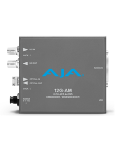 AJA AJA 12G-AM-R Embedder/Disembedder with single LC fiber receiver