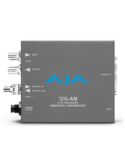 AJA AJA 12G-AM-T-ST Embedder/Disembedder with Single ST Fiber Transmitter