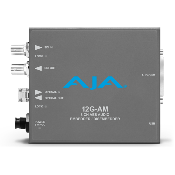 AJA AJA 12G-AM-TR Embedder/Disembedder with single LC fiber transceiver