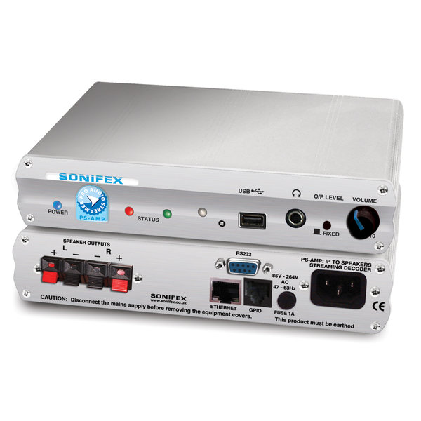 Sonifex Sonifex PS-AMP IP to Speakers Streaming Decoder